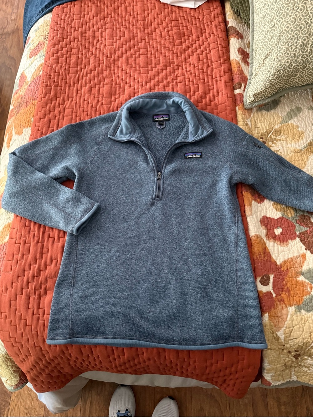Patagonia women’s 1/4 Zip Fleece Sweater — Slate Blue